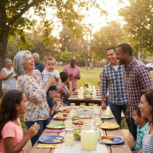 Volunteers at a community event